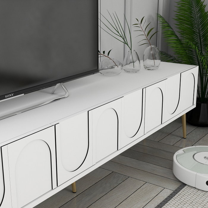 Hanah Home Lyon 2 - Blanco y Dorado